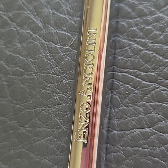 Enzo Angiolini dark gray wallet. Has change pocket & 6 card pockets inside. - Picture 2 of 16